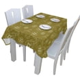 thumbnail image 3 of EREHome Brown Flower Tablecloth 60x84 inches, 3 of 4