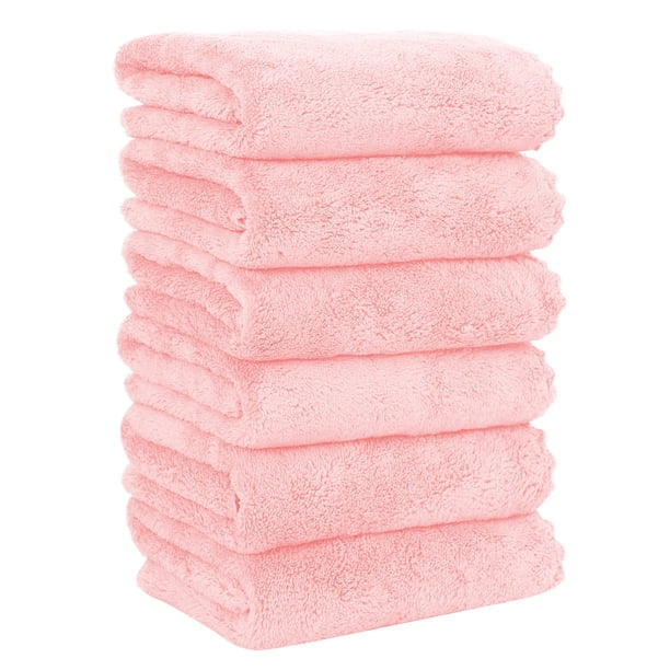 Toallas de mano MOONQUEEN Premium de microfibra de terciopelo coral de 40 x 70 cm