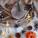 thumbnail image 4 of Decoración de Halloween de calabazas de terciopelo suaves y rellenas, exquisitas decoraciones de calabazas de Halloween de 10 cm, color rojo, empaque individual de bolsa opp, 4 of 6