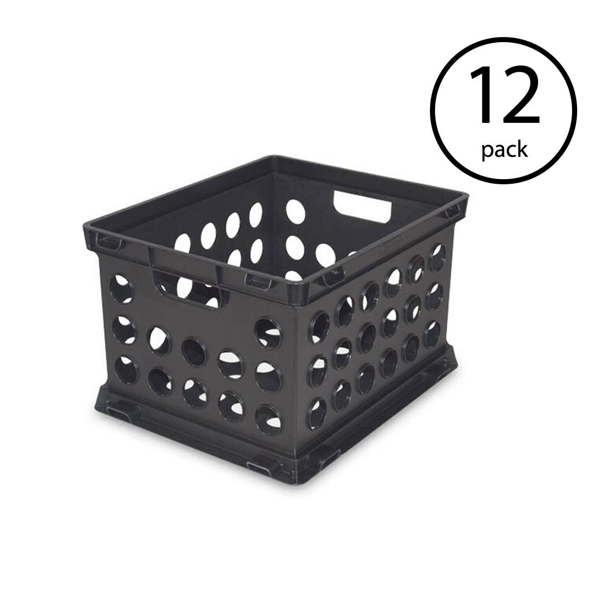 Sterilite Plastic Heavy Duty File Crate Stacking Storage Container Sterilite Plastic Heavy Duty File Crate Stacking Storage Container 12 Pack Com