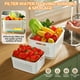 thumbnail image 3 of Recipientes de almacenamiento de frutas Winproper 4 en 1, paquete de 5 con tapas, 3 of 7
