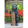 thumbnail image 1 of Standing Black Bear Garden Statue w/welcome sign, 1 of 3