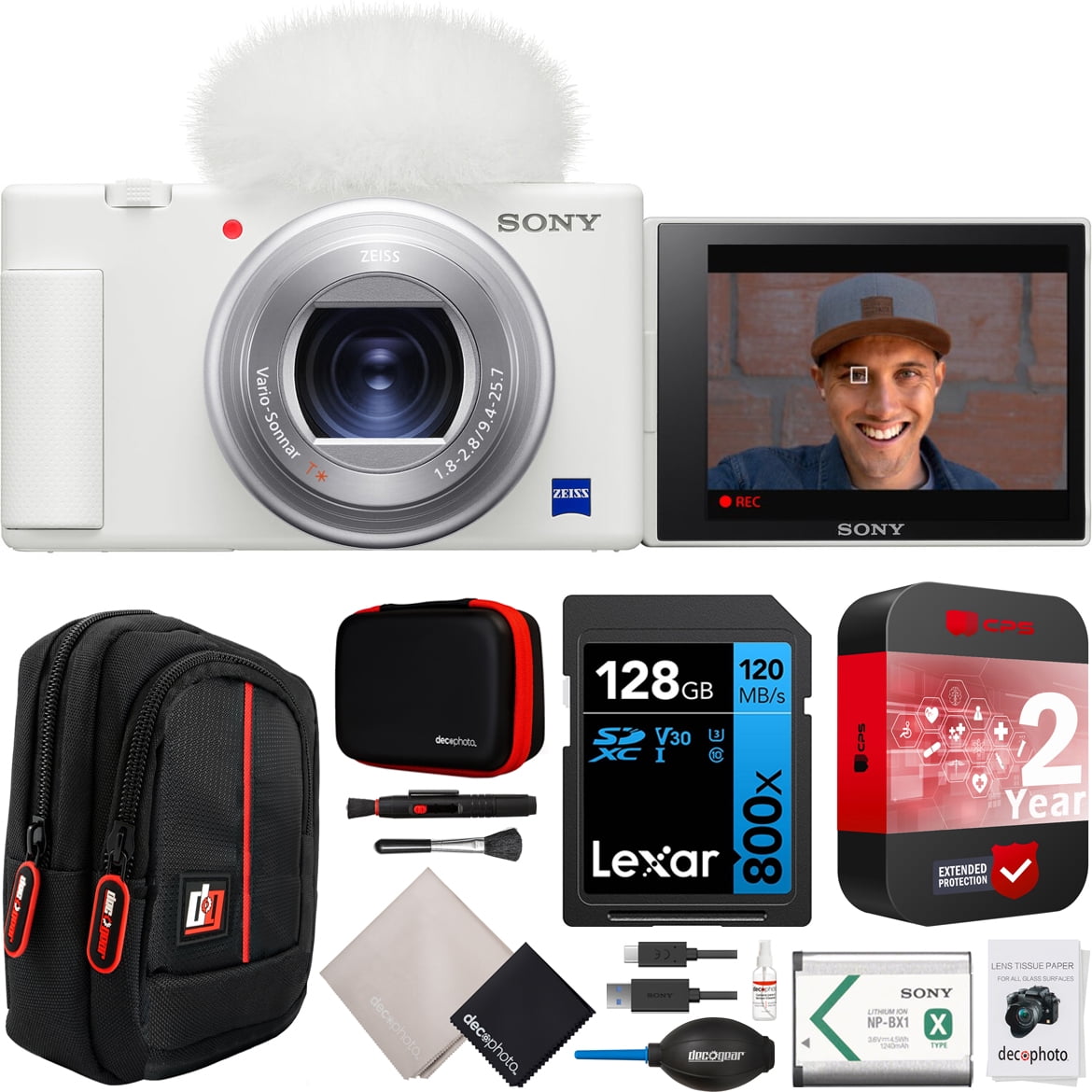 Sony ZV-1F 4K Vlog Camera, Black Bundle with ACCVC1 Kit Sony ZV-1F 4K Vlog Camera, Black Bundle with ACCVC1 Kit