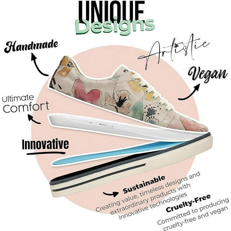 Dogo Vegan Leather Sneakers for Women - Handmade and Unique