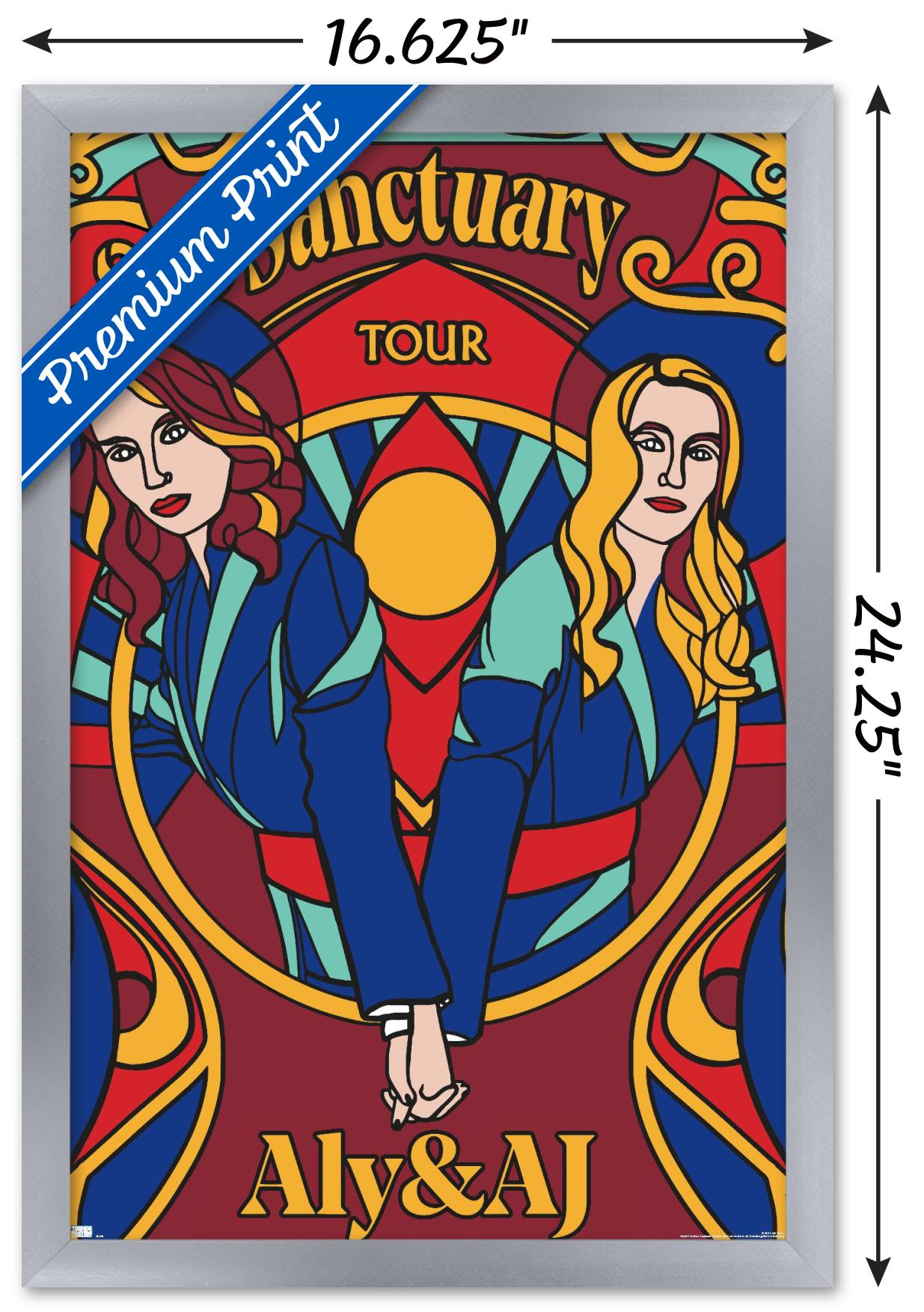 Aly & AJ - Sanctuary Wall Poster, 14.725" x 22.375", Framed