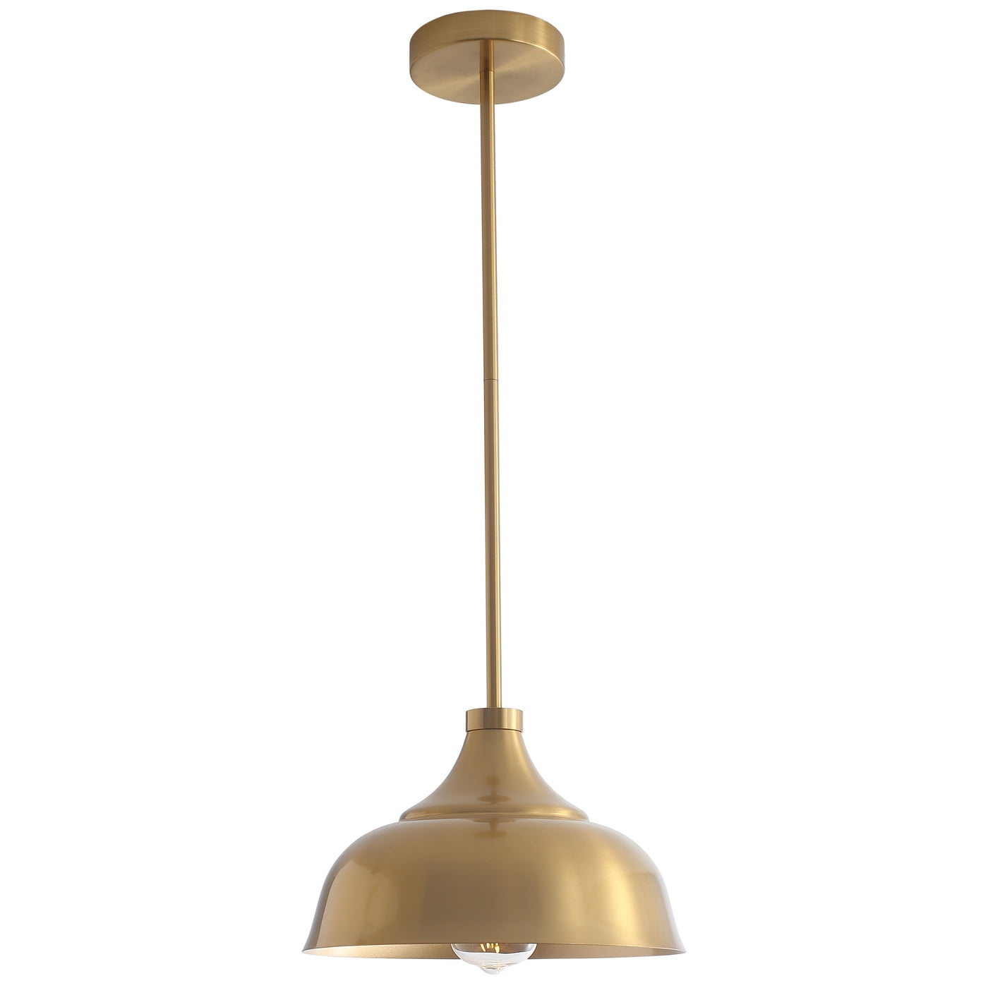 Aiwen Modern Gold Finish Dome Shade Pendant Lamp Classic Home Decor Light Fixture