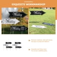 thumbnail image 5 of OULII 2Sets Wedding Road Sign Decorative Yard Signs with Arrow Design and Ribbon for Wedding Party, 5 of 8