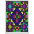 thumbnail image 1 of Ahgly Company Indoor Rectangle Patterned Dark Purple Abstract Area Rugs, 5' x 7', 1 of 6