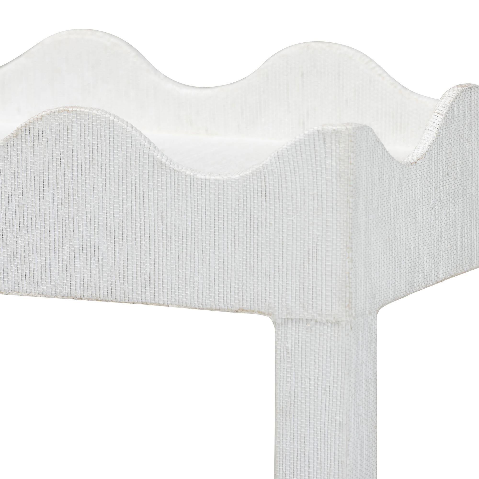bali & pari Sebastian Boho End Table, White