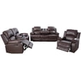 thumbnail image 5 of Ponliving Furniture Sonja Living Room 18" Manual Rocker Recliner Brown 3 Piece Set Sonja Living Room 18" Manual Rocker Recliner Brown 3 Piece Set, 5 of 6