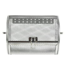 MRLESS Stainless Steel Rotisserie Basket for BBQ Grilling and Roasting Meat, Vegetables, and More