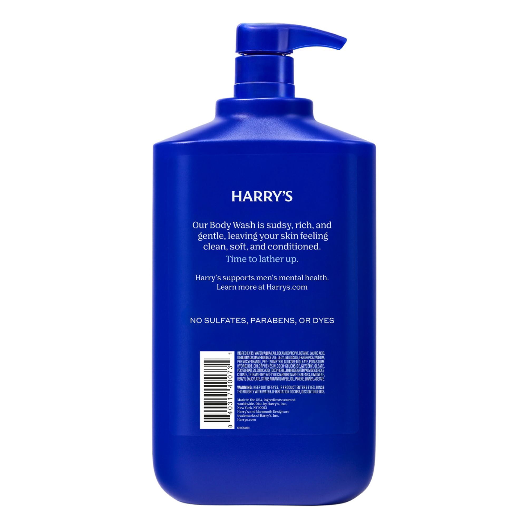 Harry's Men's Cleansing Body Wash, Stone, 30 fl oz