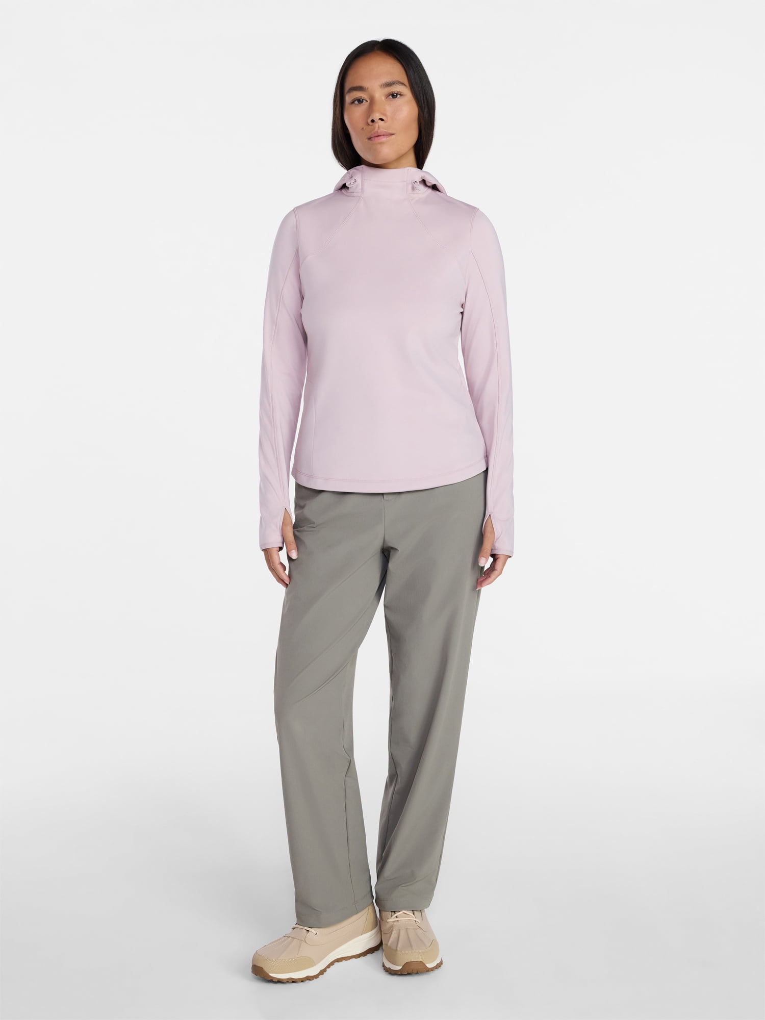 Ozark Trail Women's and Women's Plus Base Layer Hoodie, Sizes XS-2X