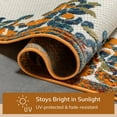 thumbnail image 5 of Well Woven Dorado Arid Modern Floral Ivory Indoor/ Outdoor High-Low Pile 2'3" x 7'3" Runner Rug, 5 of 8