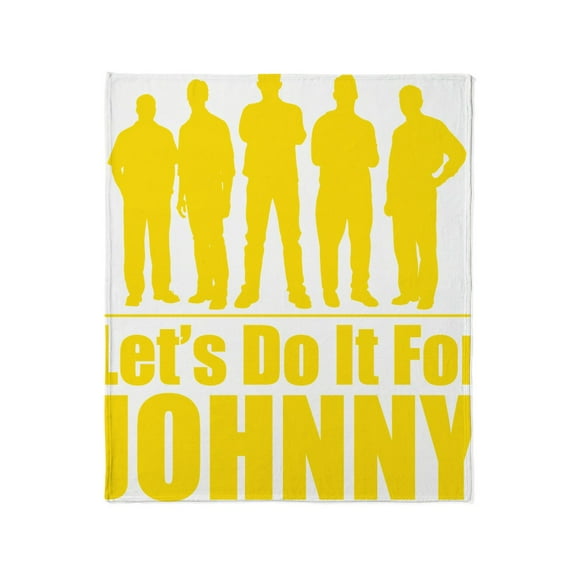 CafePress - Letsdoitforjohnnyyellow Throw Blanket - Soft Fleece Throw Blanket, 50"x60" for All Ages