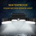 thumbnail image 3 of 2 Pack, Solar Lights Outdoor, 182LED Motion Sensor Light IP65 Waterproof Spotlight Wireless Detector Security Solar Flood Light W/ 3 Adjustable Head for Garage Yard Garden Patio Outside, 3 of 8