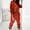Red, variant on Aboser Women's Velour Tracksuits Set Hooded Pullover Sweatshirt Sweatpants Long Sleeve 2 Piece Joggers Outfits Activewear Sweatsuit