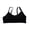 Black, variant on Girls' Sports Bra Teenage Girls Bra Developmental Cotton Underwear Breathable Sports Bra(12-18Y)