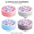 thumbnail image 6 of BEEPRINCESS Foam Ball Pit - Soft Play for Baby Infants and Toddlers Ages 1-3, Round Shape, No Balls Included, Gray, 6 of 9