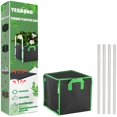 thumbnail image 1 of Square Grow Bags Non-Woven Breathable Plant Grow Pots with Sturdy Handles and 4 Poles Reusable Garden Growing Containers for Garden Planting Vegetable and Flowers 28CM, 1 of 9