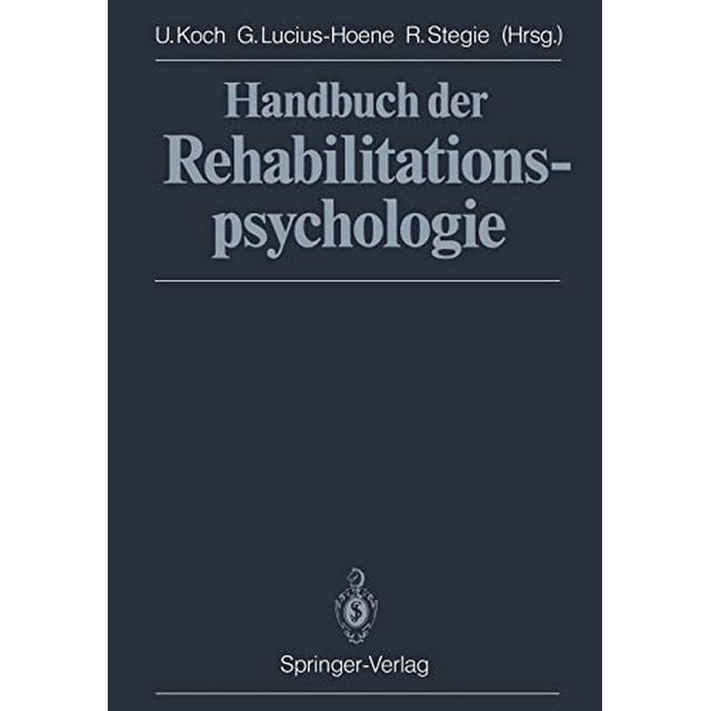 Handbuch der Rehabilitations Psychologie (Édition Allemande)