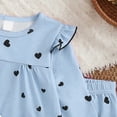 thumbnail image 6 of mgoYE 2Pack Baby Girls Clothes Toddler Girl Outfits Fall Infant WInter Ribbed Pants Set for 6 9 12 18 24 Months 2t 3t Girls(Blue,2-3 Years), 6 of 6