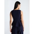thumbnail image 3 of Devil Wears Prada Scoop Collection Women's Sleeveless Square Neck Peplum Top, Sizes 0-20, 3 of 5