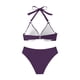thumbnail image 5 of Traje de baño para mujer, bikini de tirantes sin espalda de color liso para mujer, trajes de baño para mujer, conjuntos de bikini para mujer, trajes de baño de bikini para mujer, 5 of 8