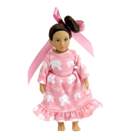 Pink Bunny Pajamas for 6in Dolls | American Fashion World