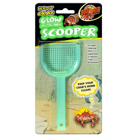 Zoo Med Hermit Crab Scooper Glow in the Dark Spot Cleaning Substrates (Best Substrate For Hermit Crabs)