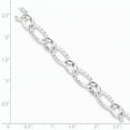 thumbnail image 2 of 925 Sterling Silver 7.5 Inch Link Chain Bracelet Fancy, 2 of 6
