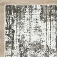 thumbnail image 3 of Loomaknoti Rhane Vailin 6' x 9' Gray Abstract Indoor Polypropylene Area Rug, 3 of 9