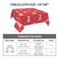 thumbnail image 7 of Wukai Labrador Retriever Dog Waterproof Tablecloth for Kitchen Dining, Fits Square Tables for 2-4 Seats -54"x54", 7 of 7