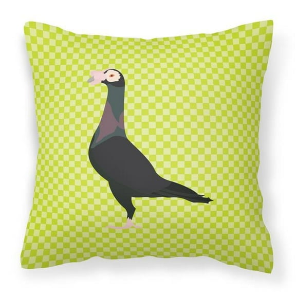 Carolines Treasures BB7771PW1818 English Carrier Pigeon Green Fabric Decorative Pillow, 18 x 18 in.