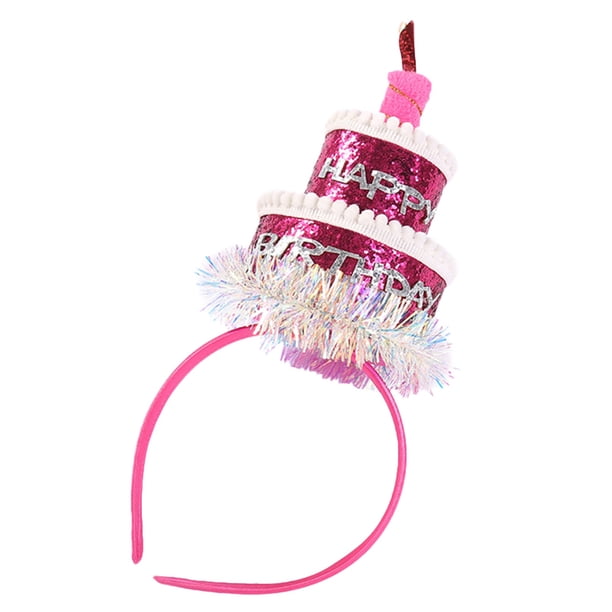 Fiesta de cumpleaños Cake Sombrero Diadema Hermoso cabello Hoop Suministros de fiesta encantador