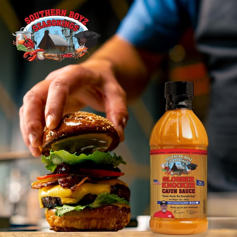 Southern Boyz Outdoors, Slobber Knocker Cajun Sauce, 16 oz