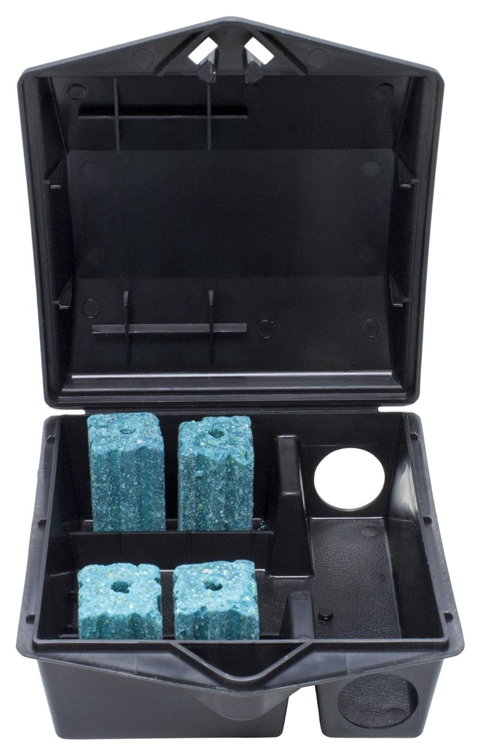 Mouse Bait Station - 12 Stations Blue, Black