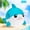 Blue, variant on 1 marine animal pet latex toy with sound, octopus, shark, self-pleasure, floating puffer fish, dog toy, high resilience latex sound toy, human pet interactive toy