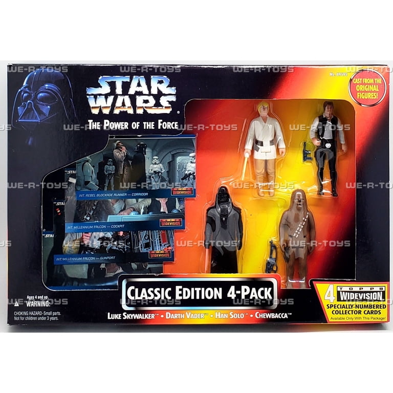 Star Wars PotF Classic Edition 4 Pack Action Figures Luke Han