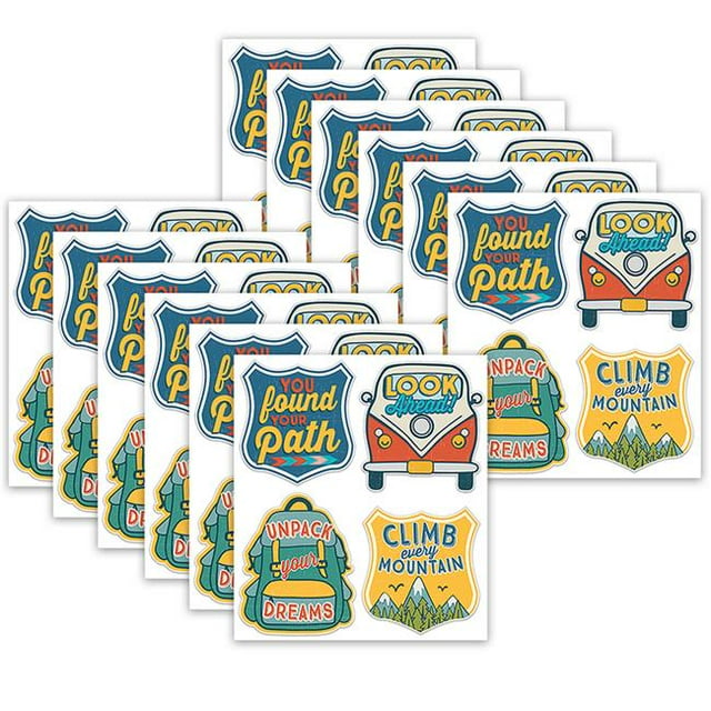 Eureka Adventurer Badge Stickers, 480 Count, 12 Pack