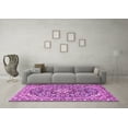 thumbnail image 3 of Ahgly Company Indoor Rectangle Medallion Purple Traditional Area Rugs, 6' x 9', 3 of 4