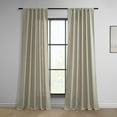 thumbnail image 5 of Exclusive Fabrics  Classic Faux Linen Curtain (1 Panel) 50 X 120 - Green, 5 of 5