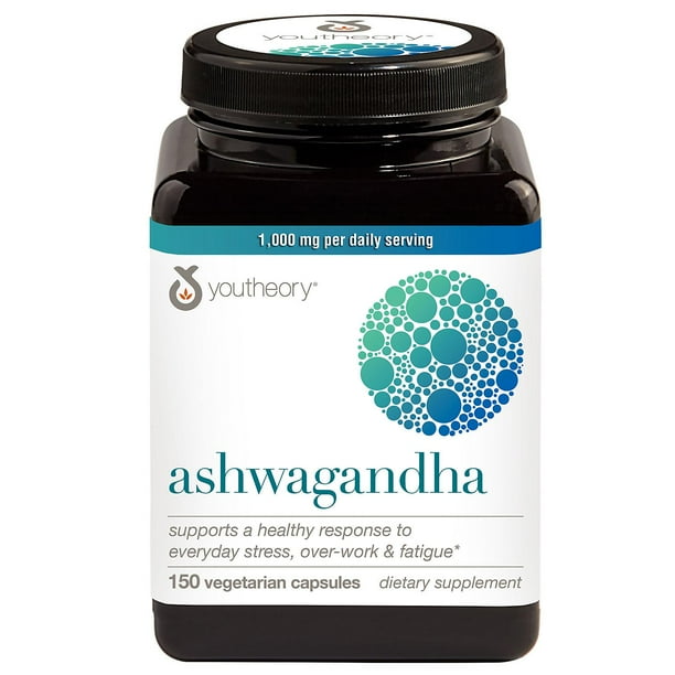 Youtheory Ashwagandha 1000mg (150 Capsules)