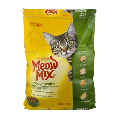 Meow Mix Dry Cat Food Indoor Health, 14.2 LB