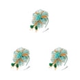 thumbnail image 3 of Qarigey Vintage Women Plume Fascinator Retro Style Velo Hat Diadema Flower Headwear para Club Horse Racing Events Green blue Type1 NO1, 3 of 6