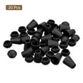 thumbnail image 3 of Unique Bargains 20Pack Plastic Cord Lock Bell End Stopper Cord End Lock Rope Fastener, Black, 3 of 5