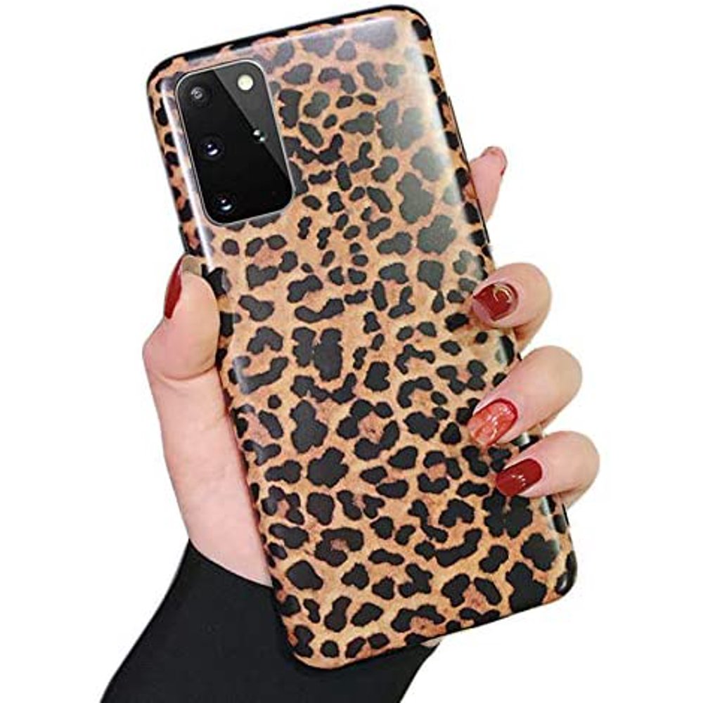 Leopard Print Pattern Soft Rubber TPU Case Cover For Samsung Galaxy S20
