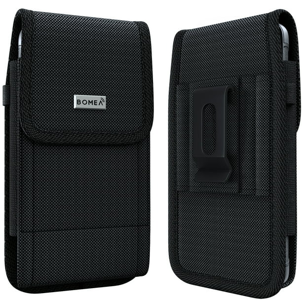 iphone 6 plus 6s plus 7 plus holster, bomea rugged nylon vertical belt