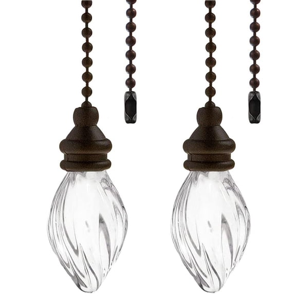 Cadenas para Ventilador Akahttbn Bronce con Colgante de Acrílico, 12 Pulgadas, Extensiones Decorativ