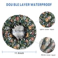 thumbnail image 3 of Shower Caps,Pioneer Flower Floral Print Pattern Waterproof Shower Cap for Women 4 Pieces,Double Reusable Hair Cover for Shower PEVA Elastic Stretch Hem, 3 of 7